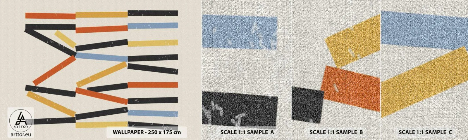 Fototapeta Próbka Premium Canvas - Kompozycja na poziomie - Minimalizm, Hipster, Współczesny - 100x30 cm