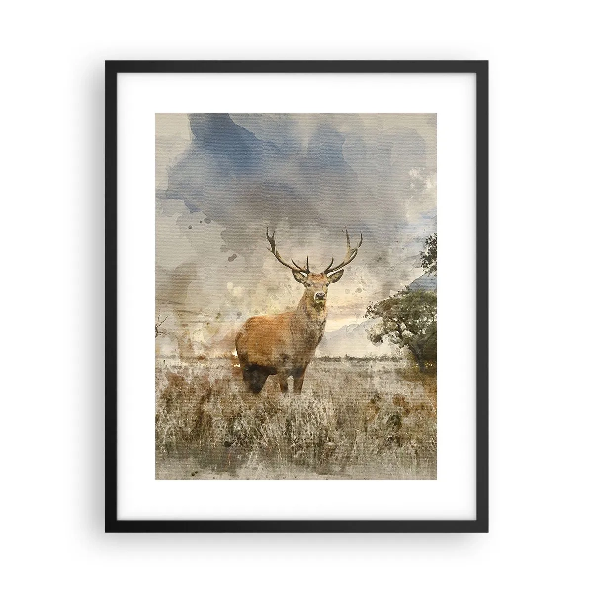 Plakat w czarnej ramie - Godność - siła - dostojeństwo - 40x50 cm