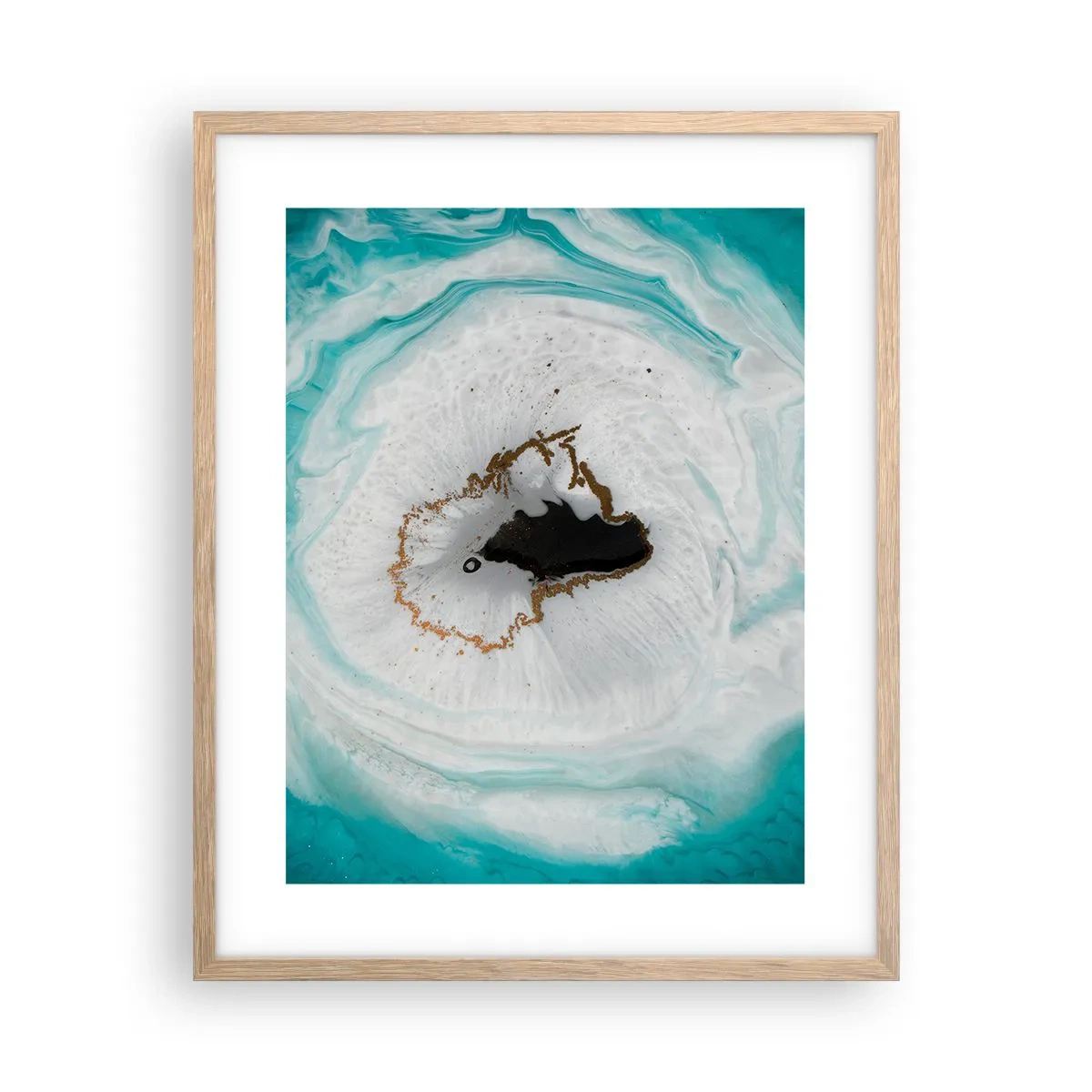 Plakat w ramie jasny dąb - Wniknąć do wnętrza - 40x50 cm