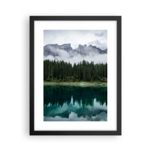 Plakat w czarnej ramie - Cicho, cicho, nie budźmy wody spiącej… - 30x40 cm