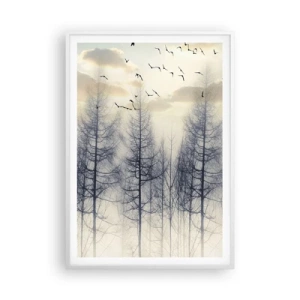 Plakat w białej ramie - Duchy lasu - 70x100 cm