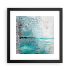 Plakat w czarnej ramie - Horyzontalnie w błękicie - 30x30 cm