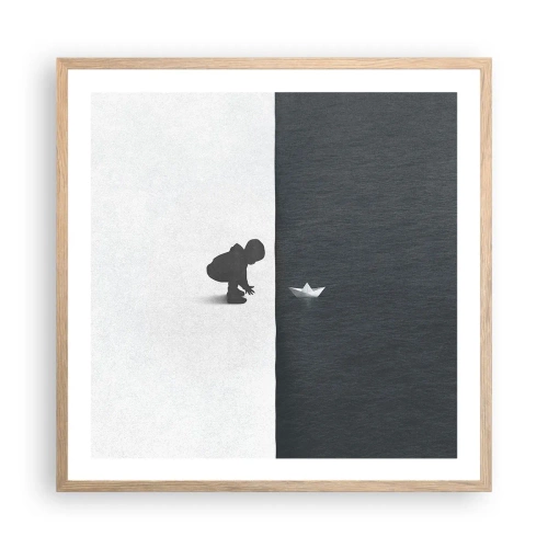 Plakat w ramie jasny dąb - Wielka wyprawa - 60x60 cm