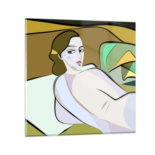 Obraz na szkle - Portret intymny - 70x70 cm