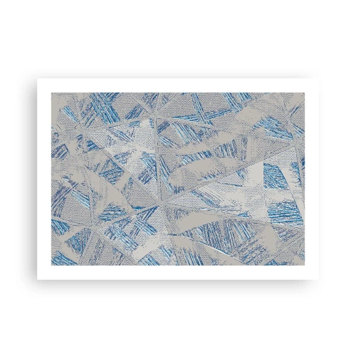 Plakat - W szaroniebieskim labiryncie - 70x50 cm