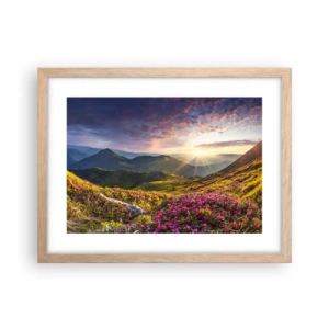 Plakat w ramie jasny dąb - Świeżość górskiego poranka - 40x30 cm