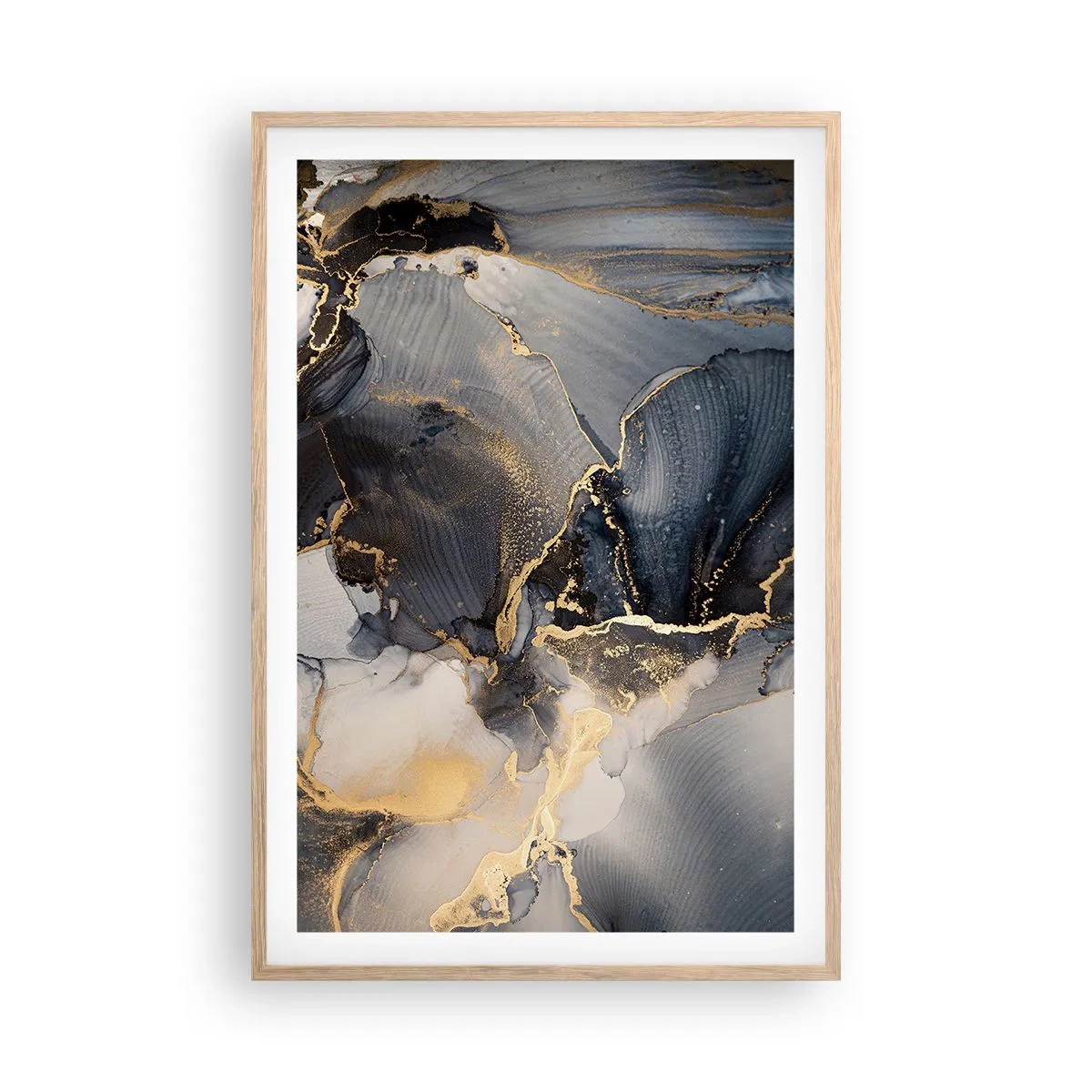 Plakat w ramie jasny dąb - Życie kamienia - 61x91 cm