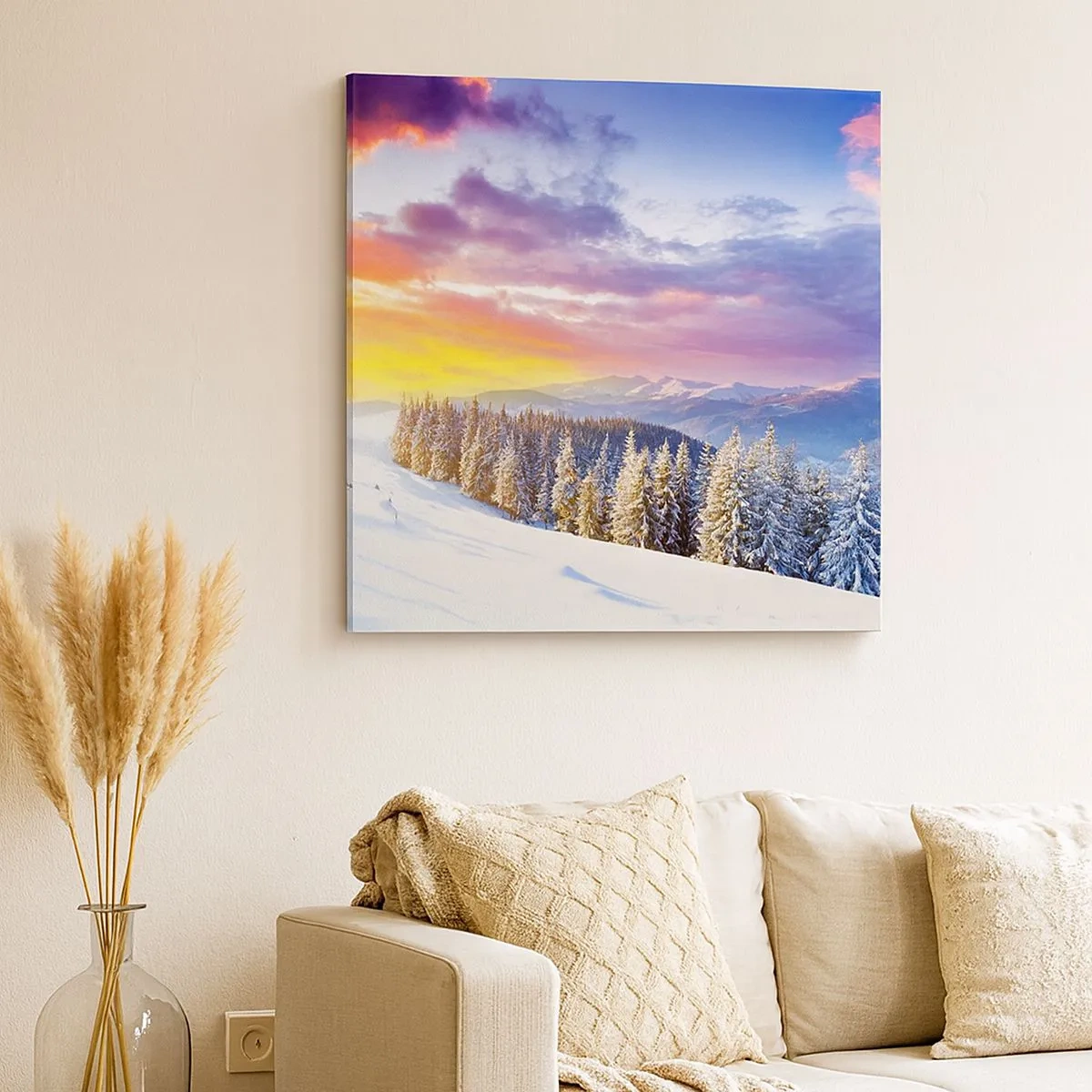 Obraz na płótnie - W biały dzień - 30x30 cm