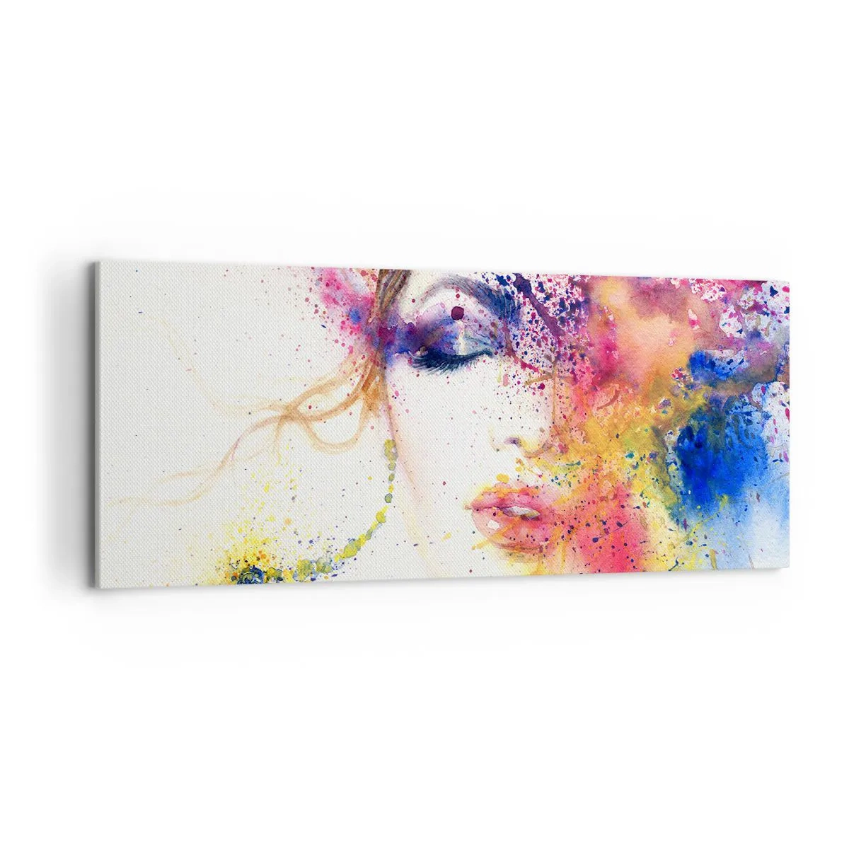 Obraz na płótnie - Tęczowy zawrót głowy - 100x40 cm