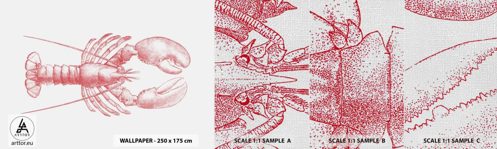 Fototapeta Próbka Premium Canvas - Homar godny Homera - Homar, Owoce Morza, Skorupiak - 100x30 cm