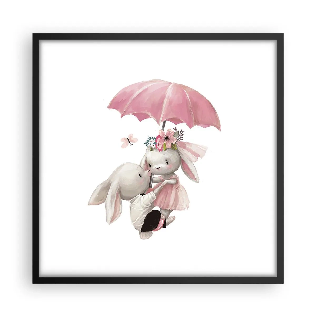 Plakat w czarnej ramie - To właśnie miłość - 50x50 cm