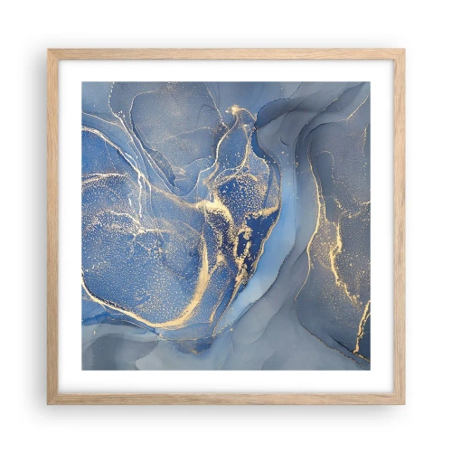 Plakat w ramie jasny dąb - Złoty pył - 50x50 cm