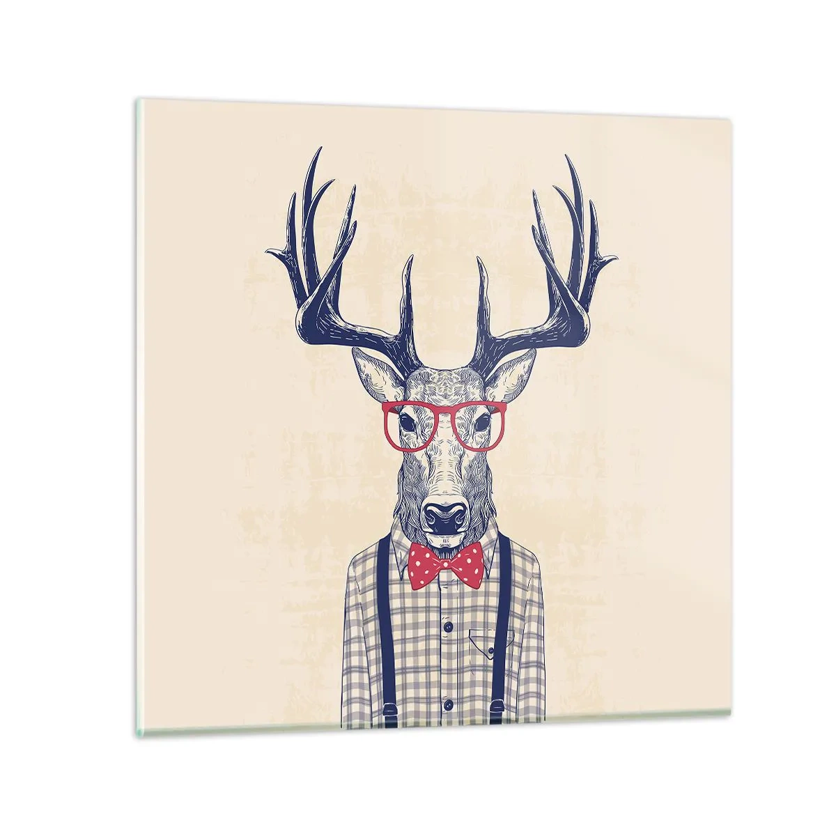 Obraz na szkle - Zabawna ekstrawagancja - 50x50 cm