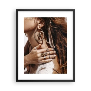 Plakat w czarnej ramie - Królowa dzikiej plaży - 40x50 cm