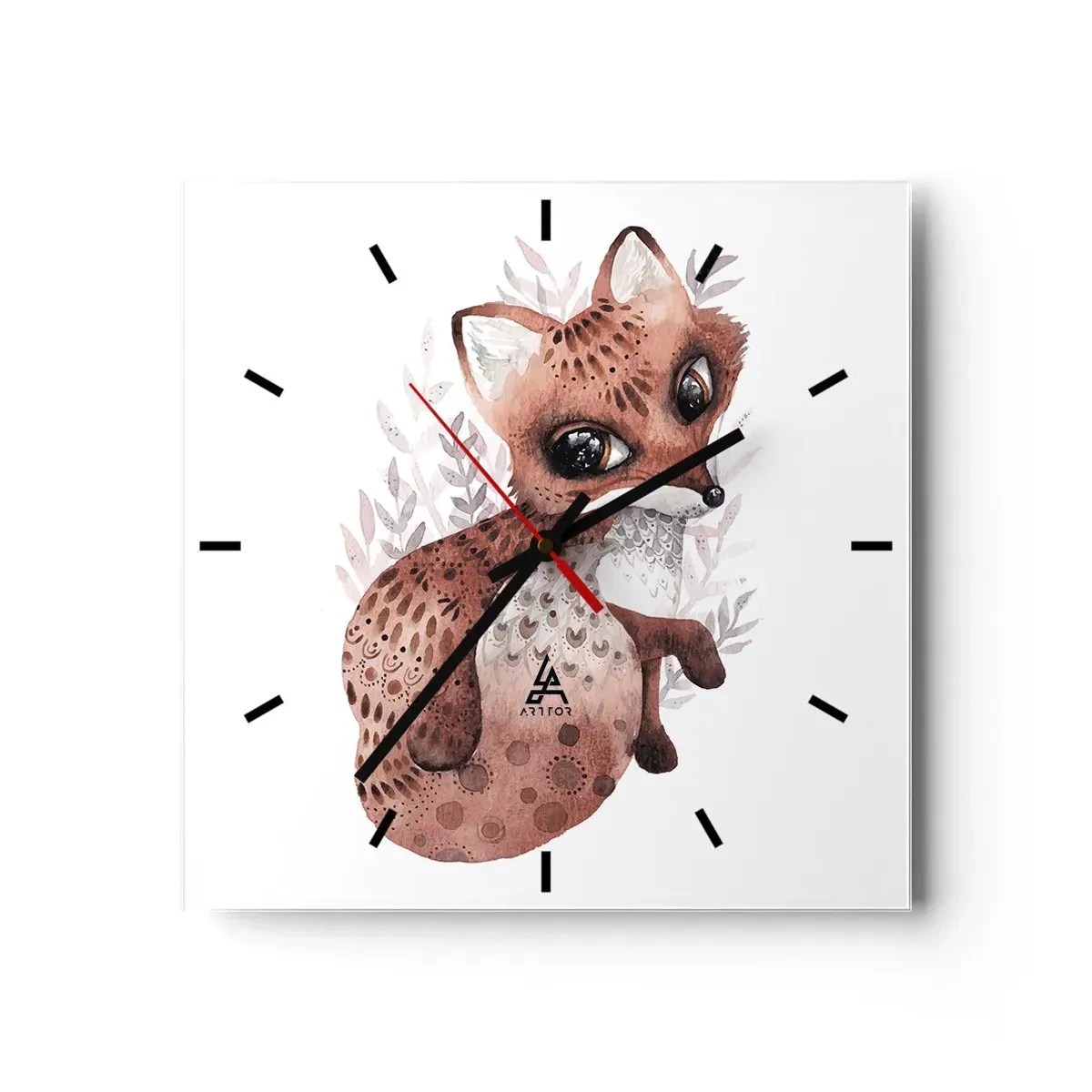 Zegar ścienny - Tylko pokochać - 40x40 cm