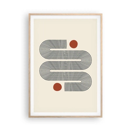 Plakat w ramie jasny dąb - Od początku do końca - 70x100 cm