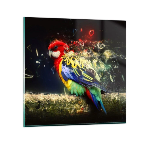 Obraz na szkle - Posłaniec blasku - 30x30 cm