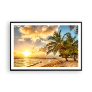 Plakat w czarnej ramie - Wieczne lato, zawsze wakacje - 91x61 cm