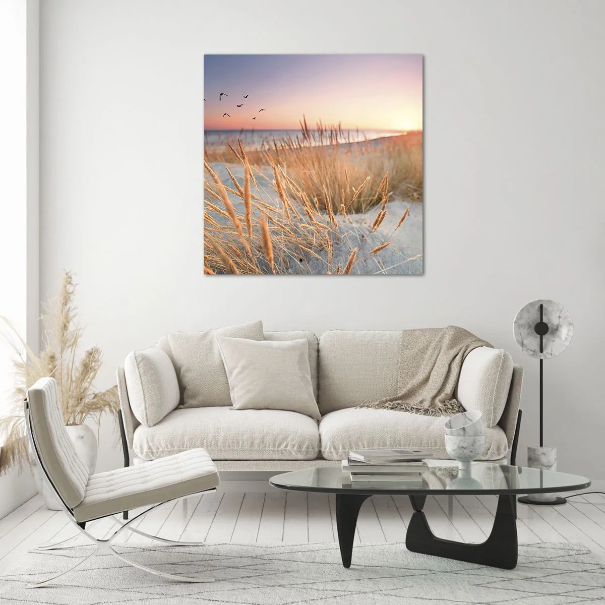 Obraz na szkle - Bałtycka kołysanka - 30x30 cm