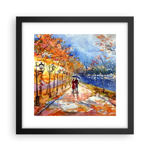 Plakat w czarnej ramie - Razem do granicy czasu - 30x30 cm