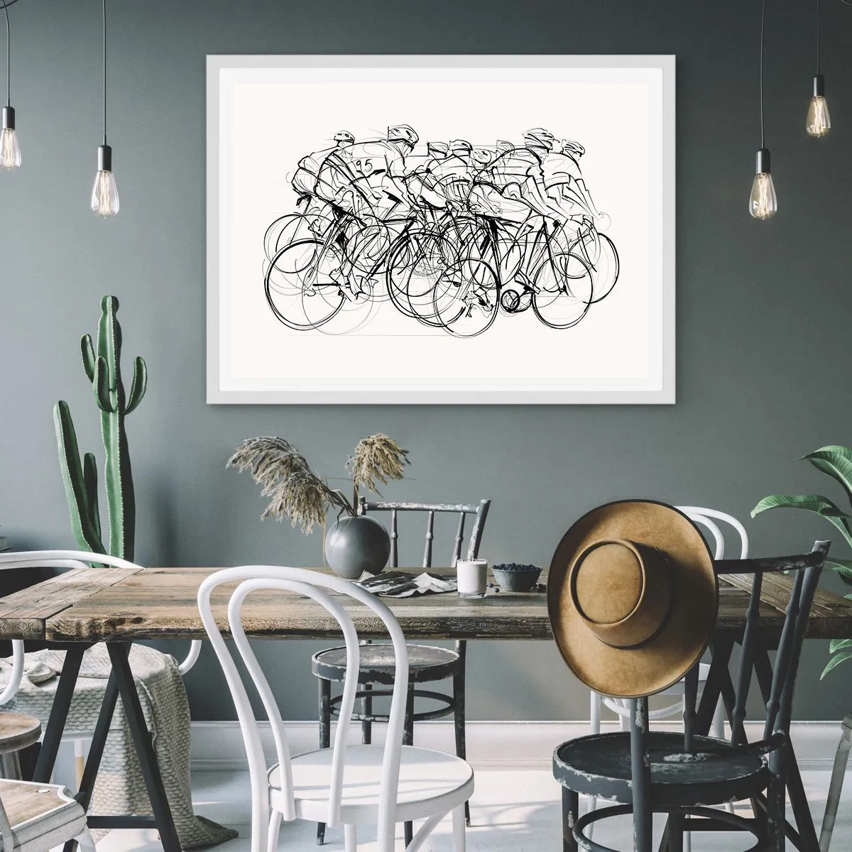 Plakat w białej ramie - Wespół w zespół - 50x40 cm