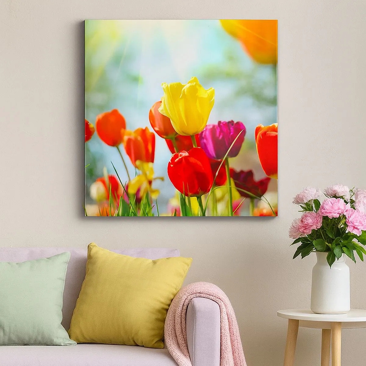 Obraz na płótnie - Wszystkie barwy słońca - 30x30 cm