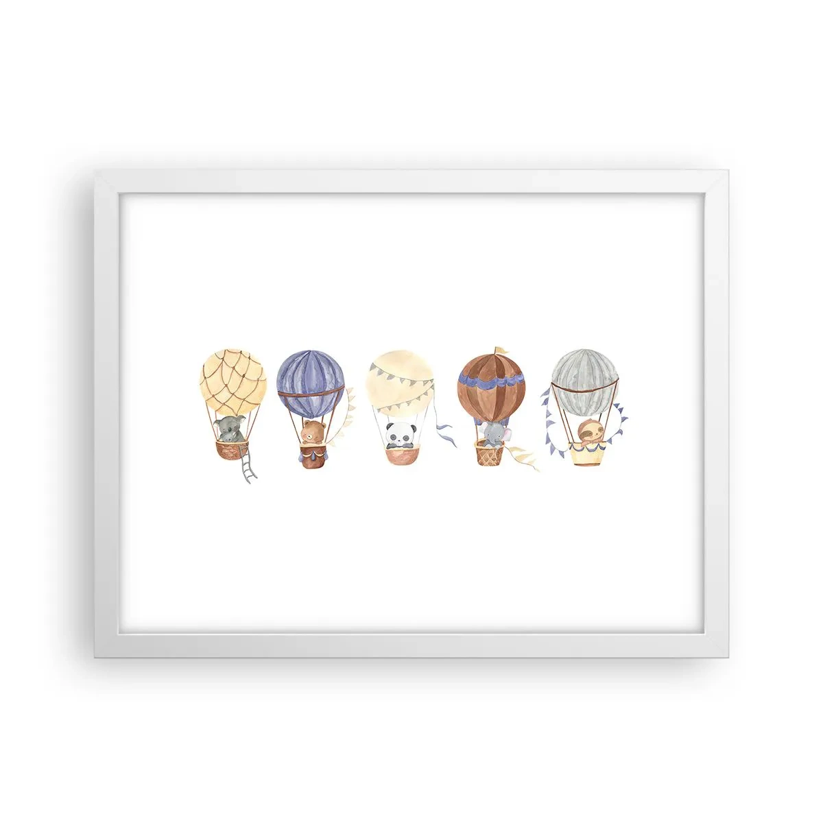 Plakat w białej ramie - Przyjaciele w podróży - 40x30 cm