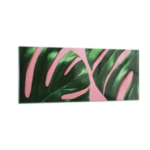 Obraz na szkle - Zielone rendez-vous - 100x40 cm