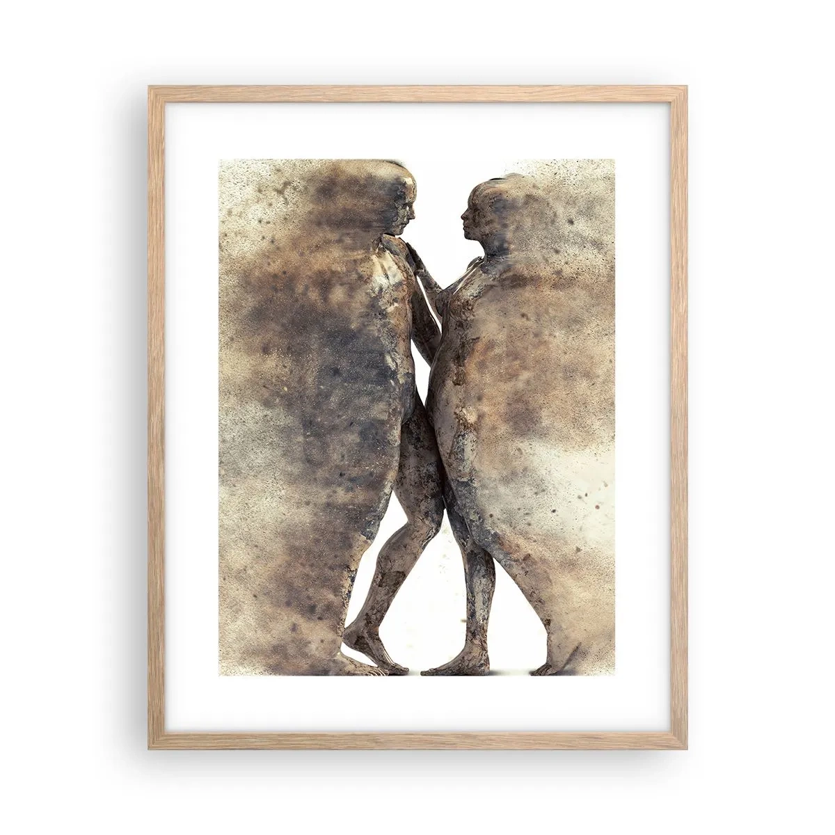 Plakat w ramie jasny dąb - Z prochu powstali, by kochać - 40x50 cm