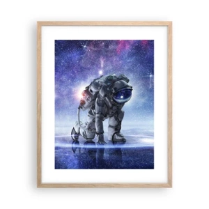 Plakat w ramie jasny dąb - Niebo gwiaździste nade mną - 40x50 cm