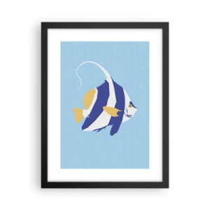 Plakat w czarnej ramie - Miss tropikalnych wód - 30x40 cm