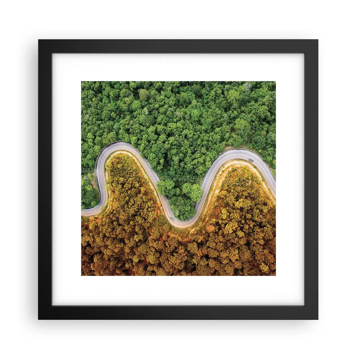 Plakat w czarnej ramie - Granice i przełomy - 30x30 cm