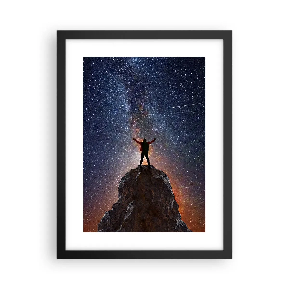 Plakat w czarnej ramie - Moc jest ze mną! - 30x40 cm