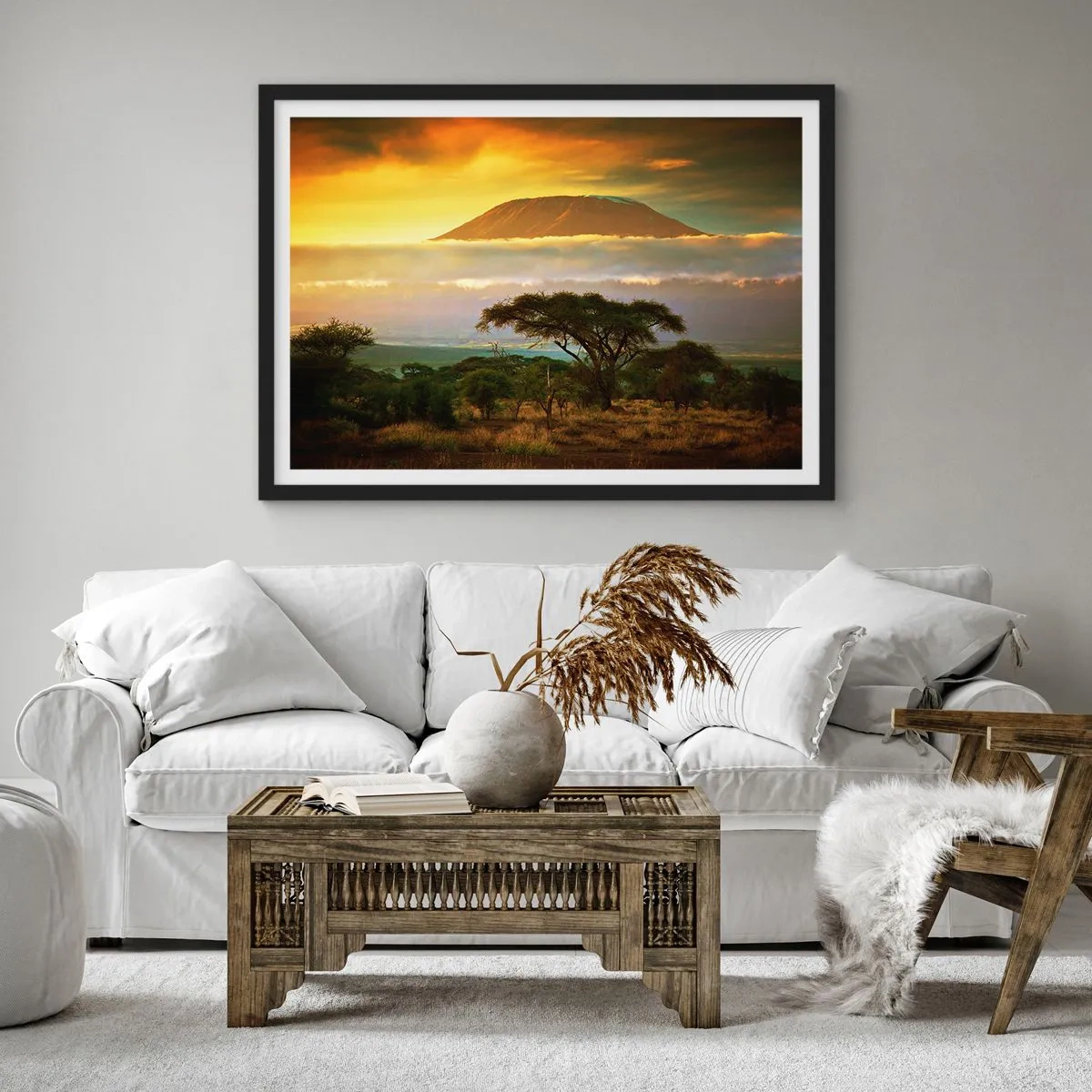 Plakat w czarnej ramie - Sen podróżnika - 40x30 cm