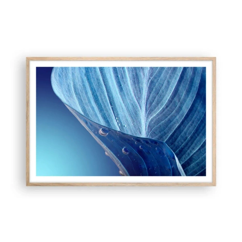 Plakat w ramie jasny dąb - Ukryte krople błękitu - 91x61 cm
