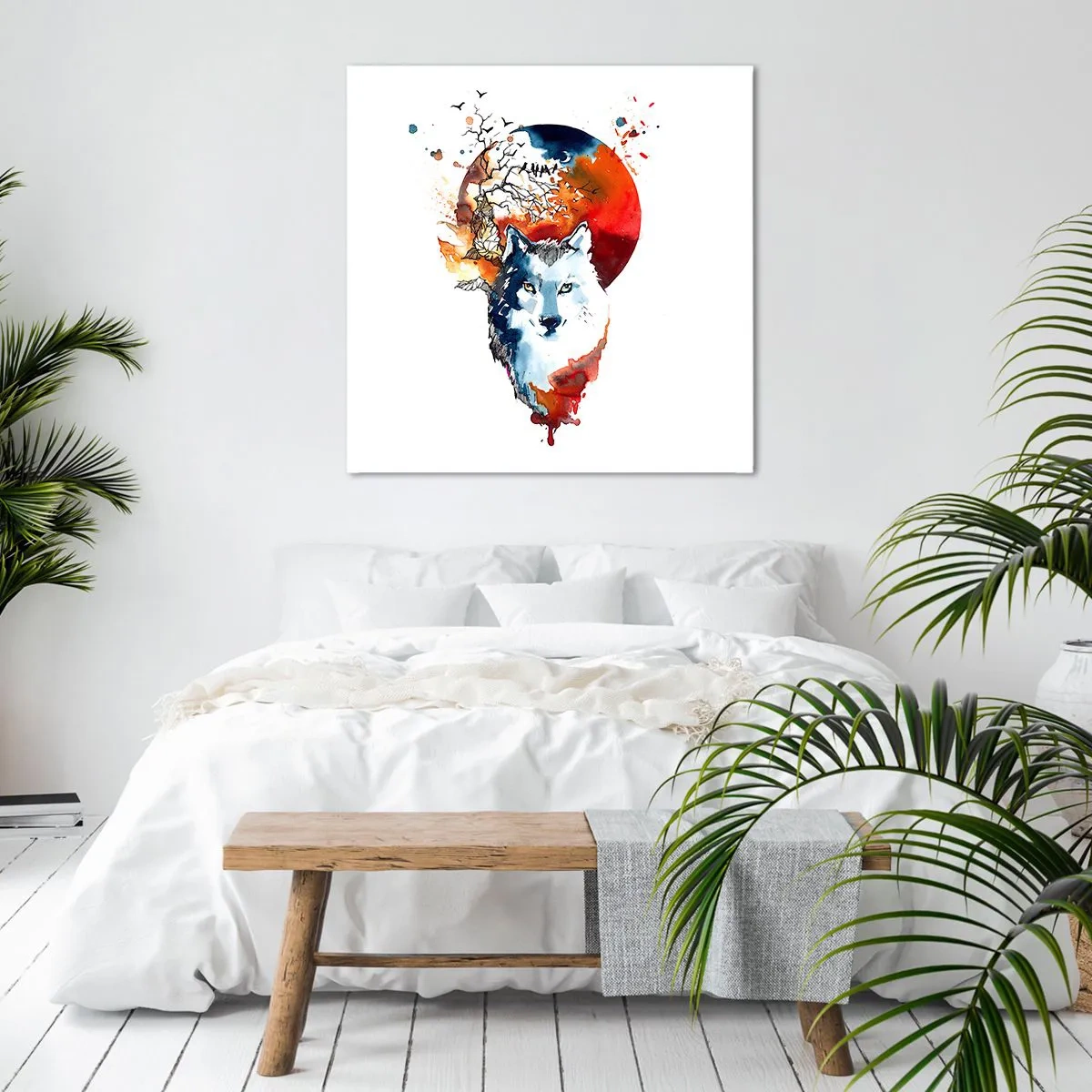 Obraz na płótnie - Nos w nos z nocą - 50x50 cm