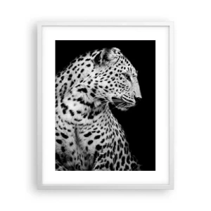 Plakat w białej ramie - Prawy profil doskonały! - 40x50 cm