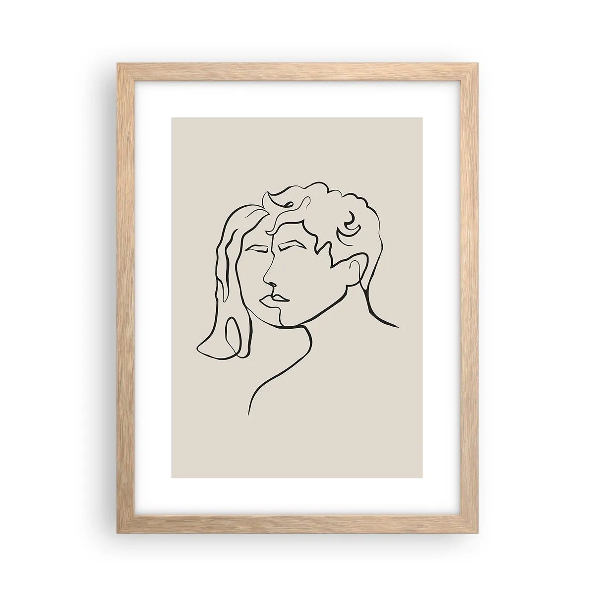 Plakat w ramie jasny dąb - I stała się jedność - 30x40 cm