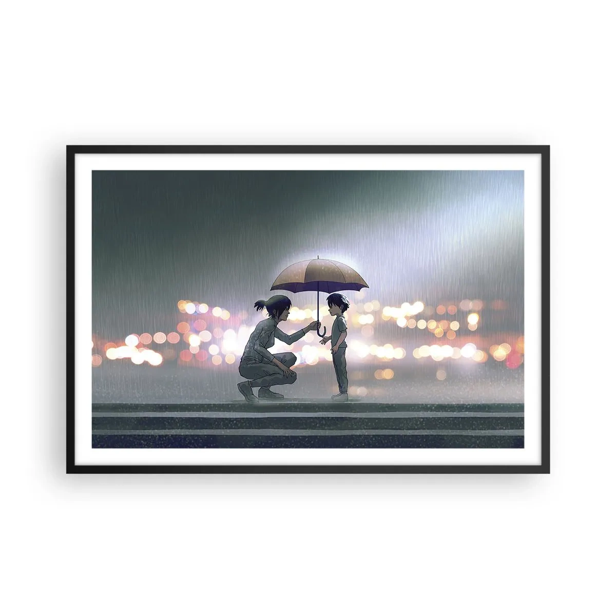 Plakat w czarnej ramie - I już jest wszystko dobrze - 91x61 cm