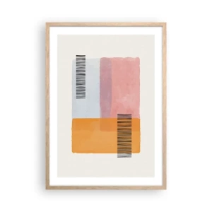 Plakat w ramie jasny dąb - Z kąta w kąt - 50x70 cm