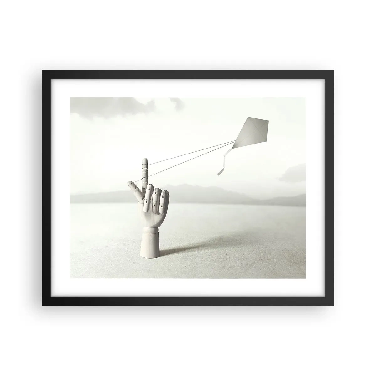Plakat w czarnej ramie - Próba sił - 50x40 cm