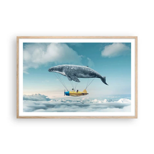 Plakat w ramie jasny dąb - Dlaczego nie? - 91x61 cm