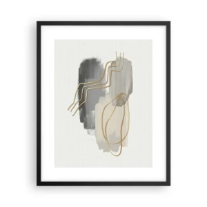 Plakat w czarnej ramie - Trwanie i ruch - 40x50 cm