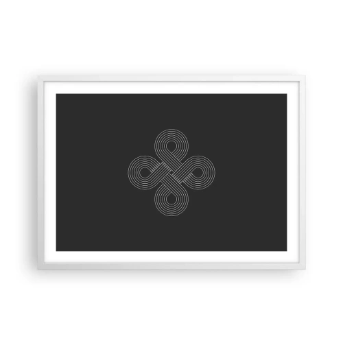 Plakat w białej ramie - W duchu celtyckim - 70x50 cm