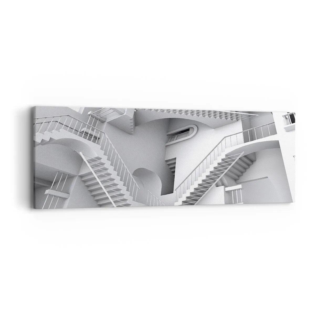 Obraz na płótnie - Paradoksy przestrzeni - 90x30 cm