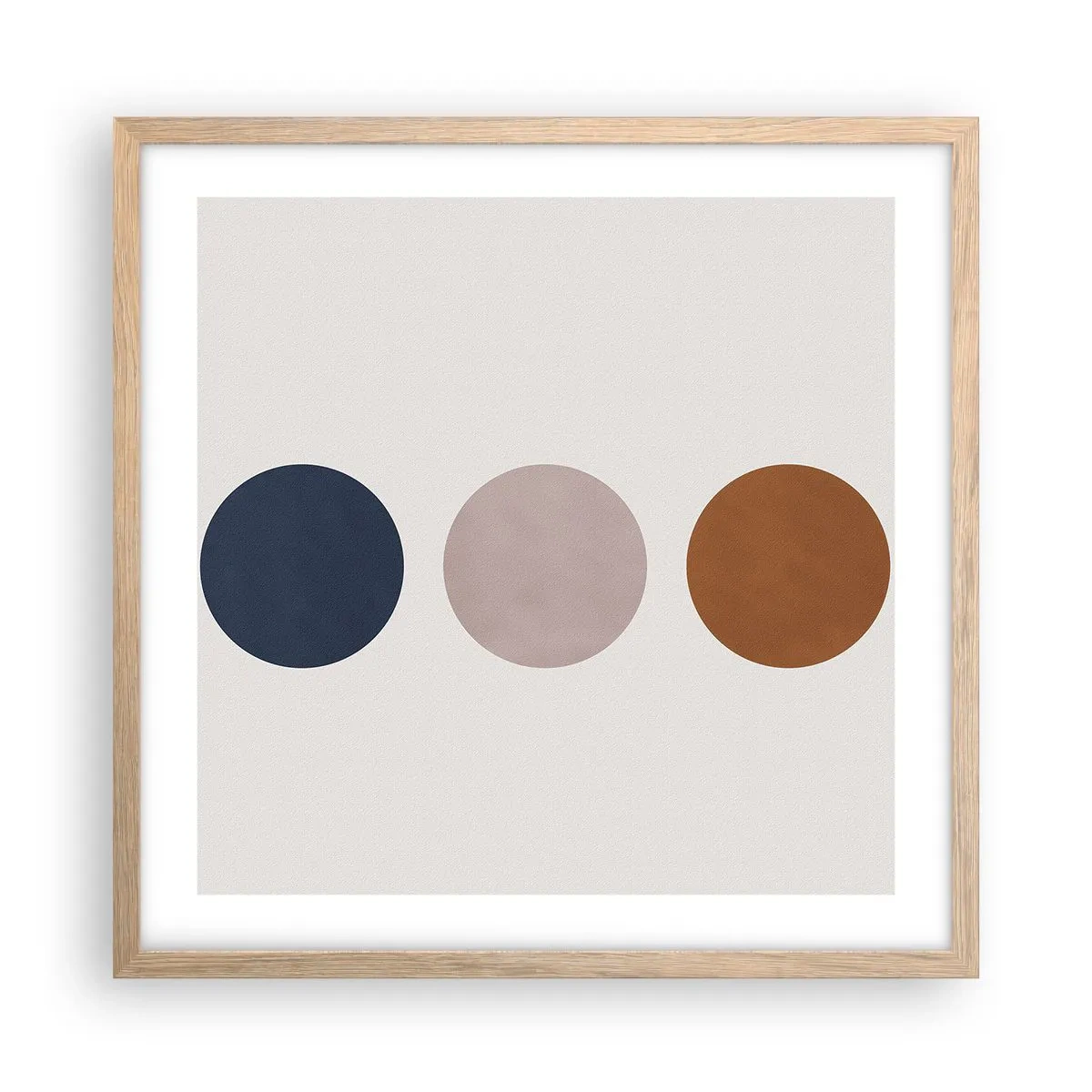 Plakat w ramie jasny dąb - Symbol doskonałości - 50x50 cm