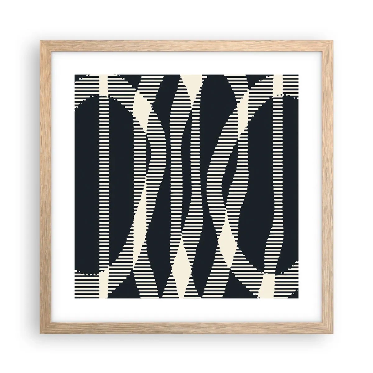 Plakat w ramie jasny dąb - Próba przełamania ciemności - 40x40 cm