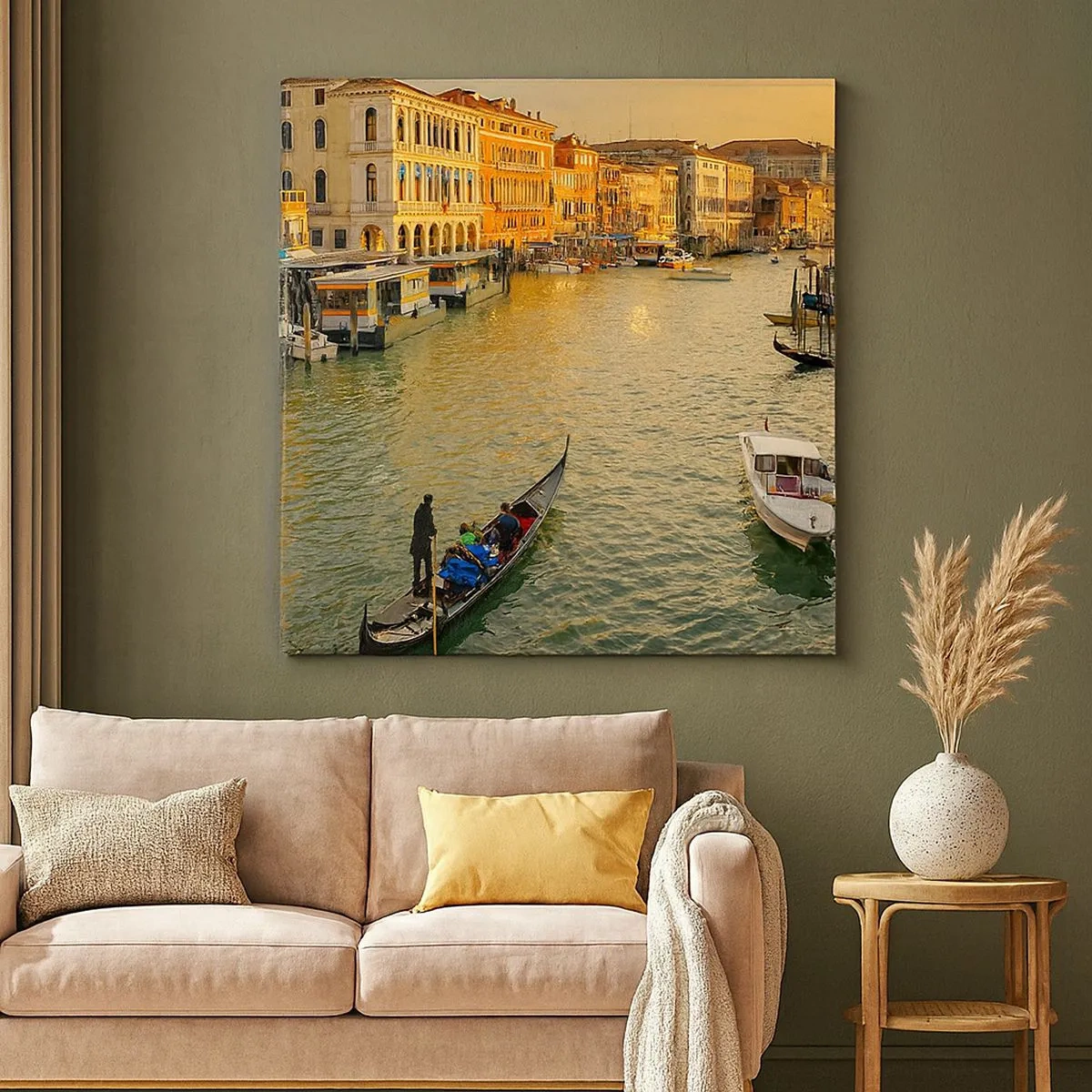 Obraz na płótnie - Po słonecznej stronie ulicy - 30x30 cm