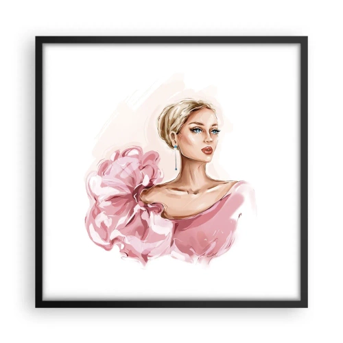 Plakat w czarnej ramie - Jak malowana… - 50x50 cm