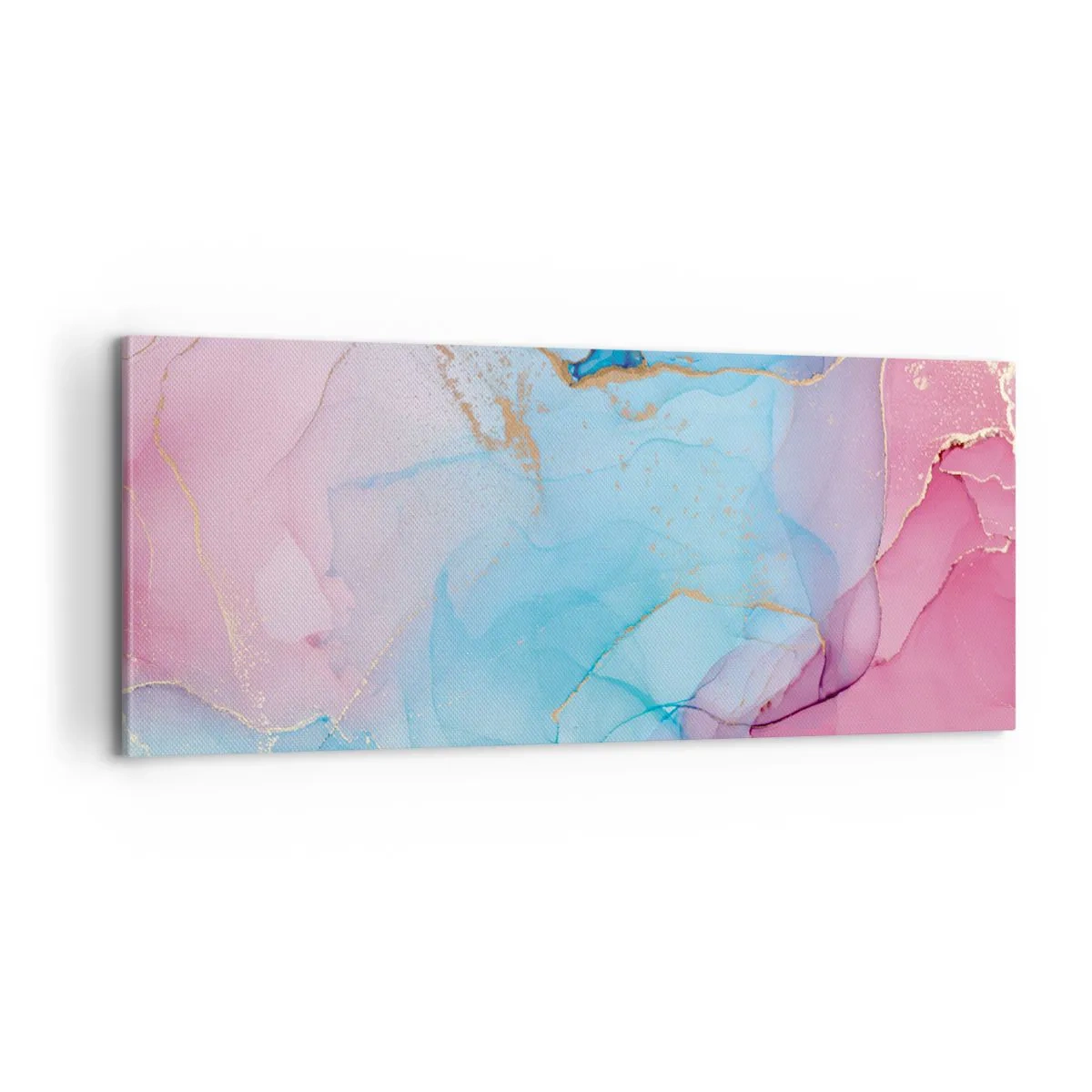Obraz na płótnie - Spotkanie i przenikanie - 100x40 cm